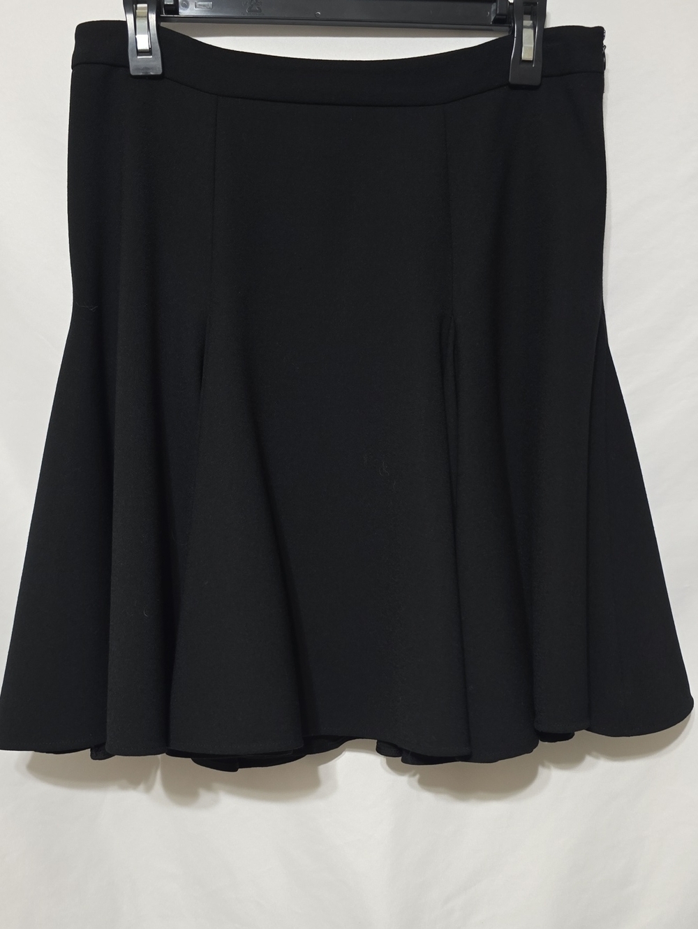 REDValentino Black Crepe Godet Flounce Mini Skirt IT 44 US 8 M